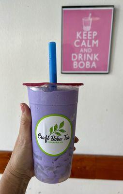 Taro Slush with Coconut Jelly - sip, sip, mmm! (September, 2024)