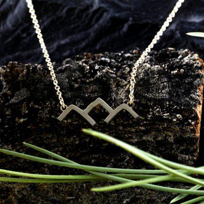 Mountain Magic - 14K Gold Mini Mountain Necklace