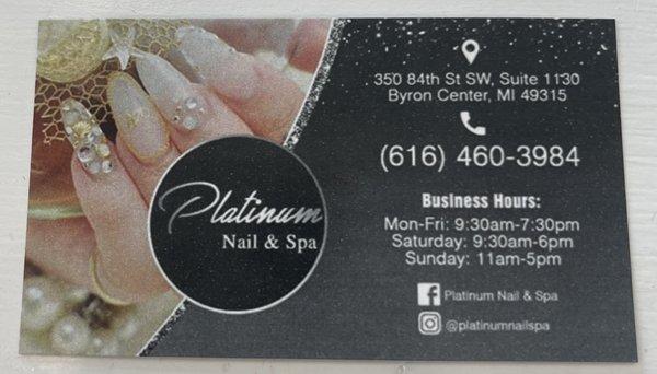 Platinum Nails Spa