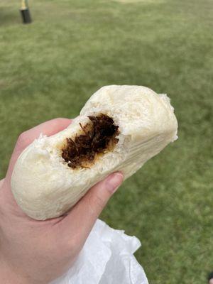 Inside the char siu manapua, the sweet potato was better $3.25