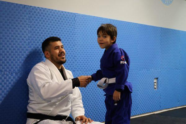 Promotion to two stripe white belt