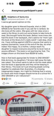 Book shouldn't be allowed in school's library! TBH is wrong with people