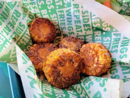 Fried corn with Cajun seasoning