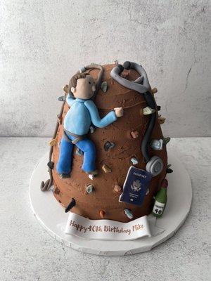 Rock climbing cake