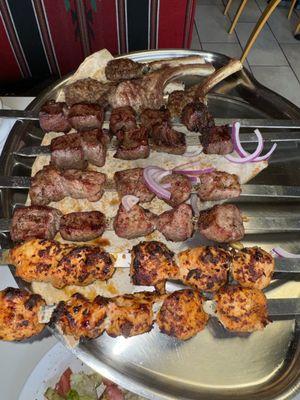 Mix Grill with lamb chops