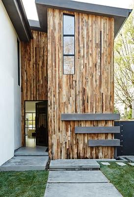 Reclaimed Mixed Barnsiding -  Private Residence Los Angeles