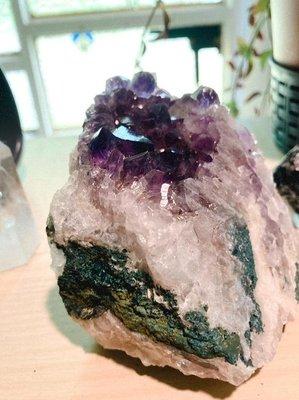 Crystal Kaleidoscope Store in Selma, Oregon ~ Amethyst Block (with flash)