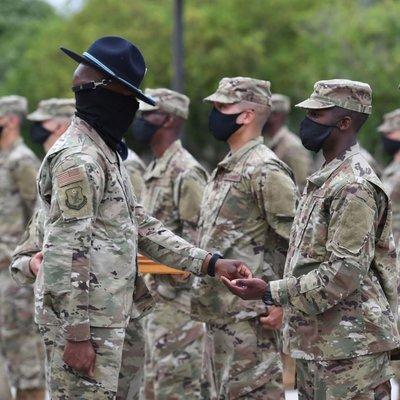 Coin Ceremony during Basic Military Graduation