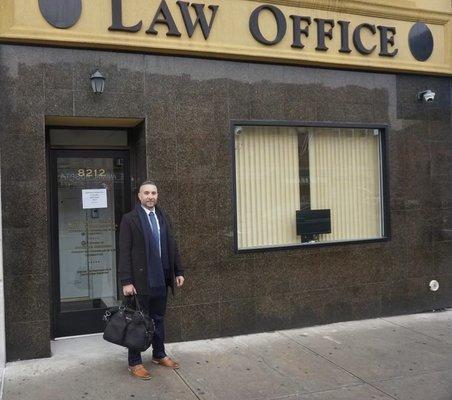 Partner Nick Khalifeh, Esq. inaugurating our new location in Bay Ridge, Brooklyn!