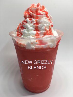 Try our new Grizzly Blends ice cream blended with shaved ice