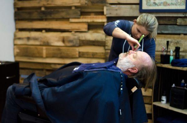 What better way to treat yourself on a cold winters day?  Hot Lather shave, done the old fashion way? Yes please!