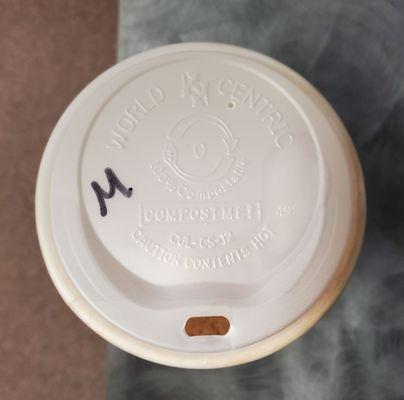 Compostable lid!