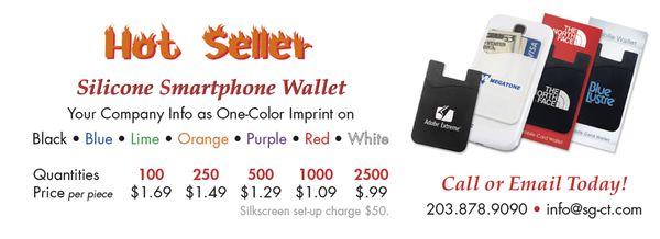 Click on image to see Special Offer:  FREE DESIGN Smartphone Wallet.  Keep YOUR brand in THEIR hands!