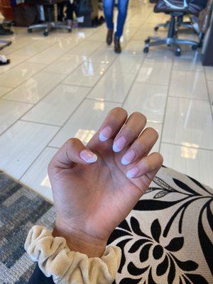 SNS French manicure