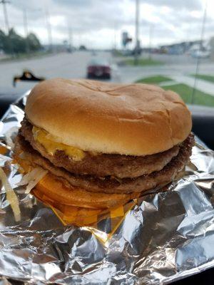 Double cheeseburger