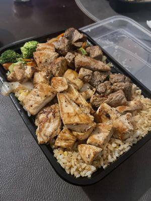 Steak & Chicken only rice