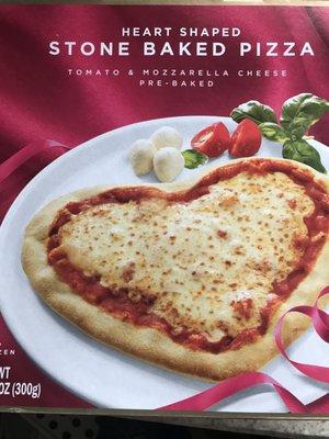 Cute heart shaped pizza for 2.99