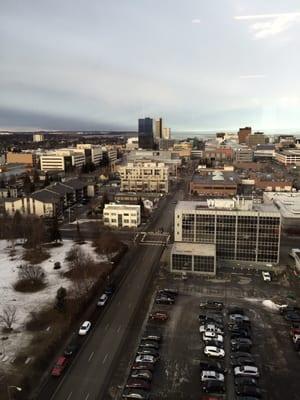 View from ladies lounge.