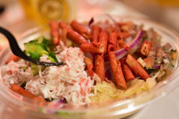 Mouth watering ceviche.