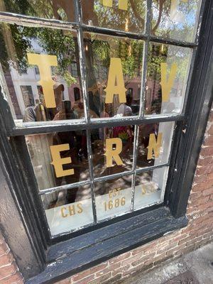 Window of tavern