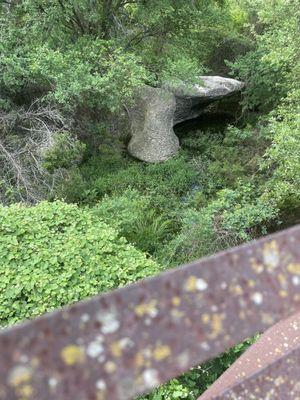 Pretty rock formations in the creek.