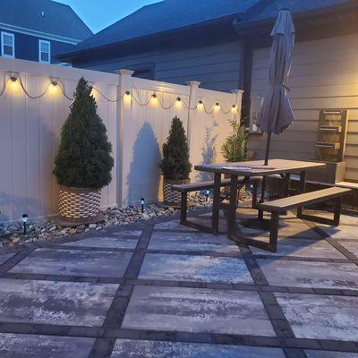 Custom paver patio