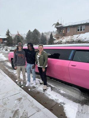 What a beautiful limo!  So unique.