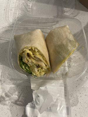 Curry chicken wrap