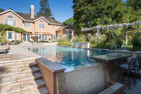 Custom landscaping, custom pool,landscape construction