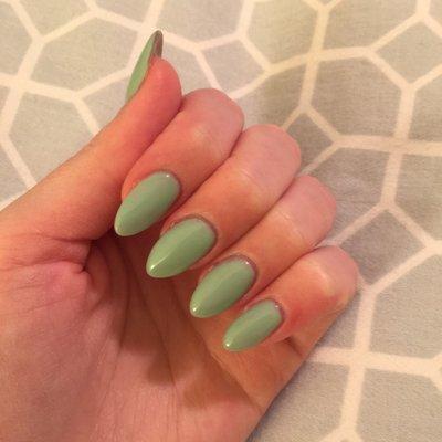 Powder nails with gel polish