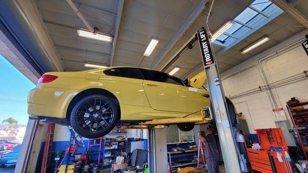 Dakar Yellow BMW E92 M3 Pre-Purchase Inspection (PPI)