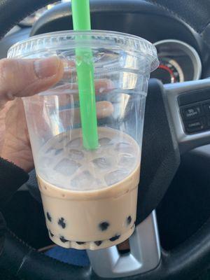 Lavender bubble tea