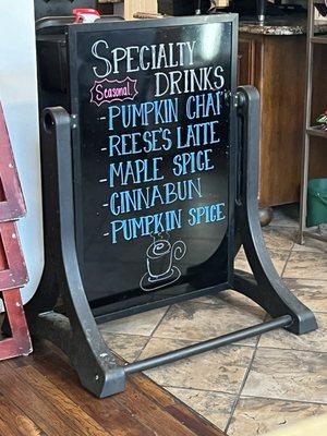 Speciality Fall Drinks