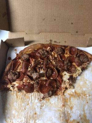 Pepperoni, Sausage, and Bacon!