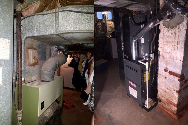 Before & After Furnace Installation in Annapolis, MD