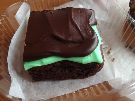 Mint chocolate brownie!