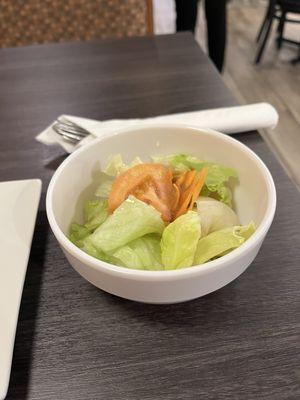 Salad came with lunch