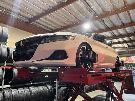 Honda accord wheel alignment