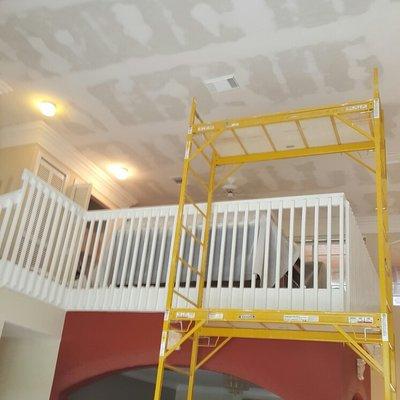 Popcorn removal and painting