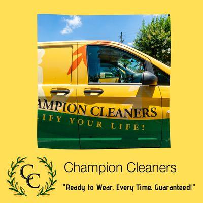 Champion Cleaners pick up and delivery