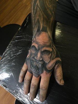 Custom hand tattoo #2