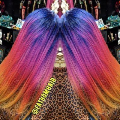 She does an incredible job with rainbow hair colors. Absolutely vibrant and beautiful and so soft!