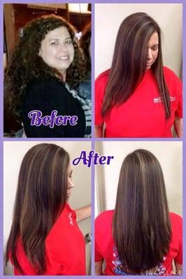 Global Keratin Smoothing System  ( incredible shine, deep conditioning, 3-5 months free of frizz,  tame or cut the curl!