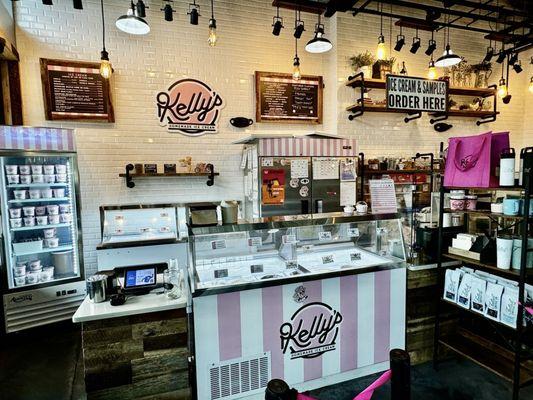 Interior of Kelly's Homemade Ice Cream