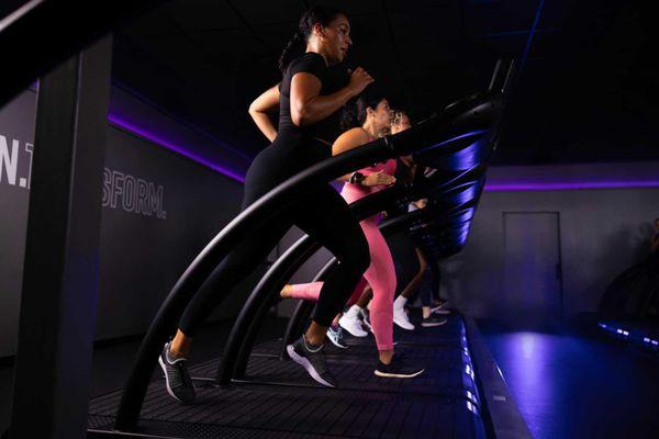 FIND YOUR FINISH LINE. STRIDE Fitness is proud to feature Woodway 4-Front Treadmills in every studio...