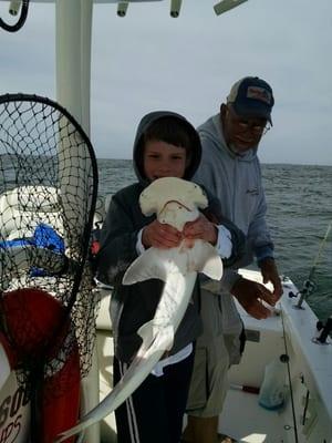 Hoss and the bonnethead shark