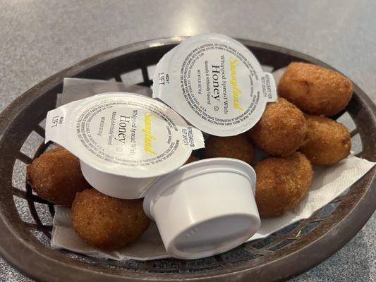 Complimentary hushpuppies