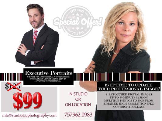 November deal on executive portraits.