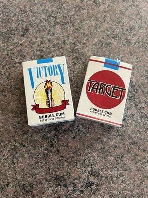 Bubblegum cigarettes. $1.25 each. Not many places carry these still!