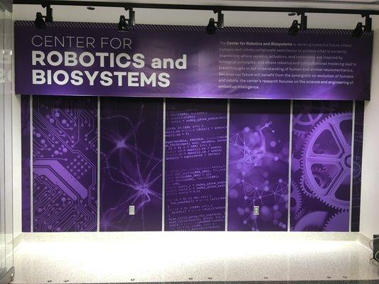 NU Tech B-Wing Printed Vinyl Wall Graphics and Ceiling Suspended Banner signs